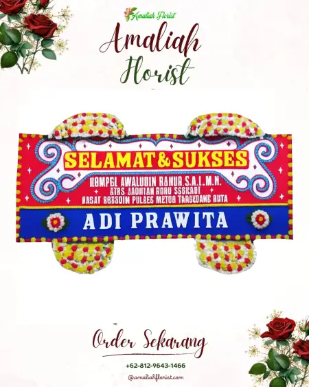 Papan Bunga Ucapan Selamat Purwosekar